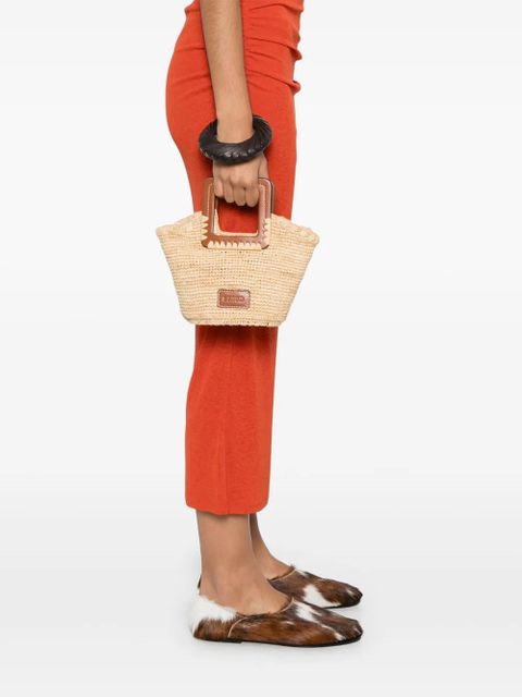 STAUD mini Shirley tote bag - Neutrals