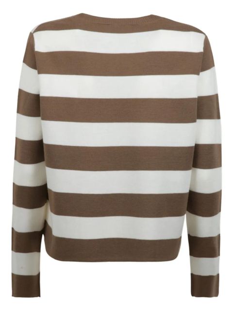 Max Mara striped appliqué sweater - White - zdjęcie produktu nr 2