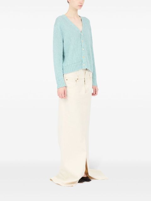 Maison Margiela hemp cardigan - Blue