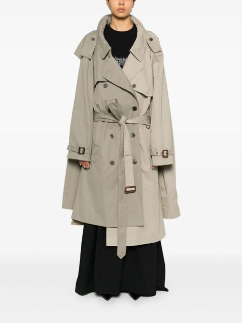 Balenciaga Double Sleeve trench coat - Neutrals