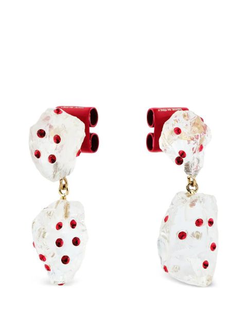Marni Pietra Dura earrings - White