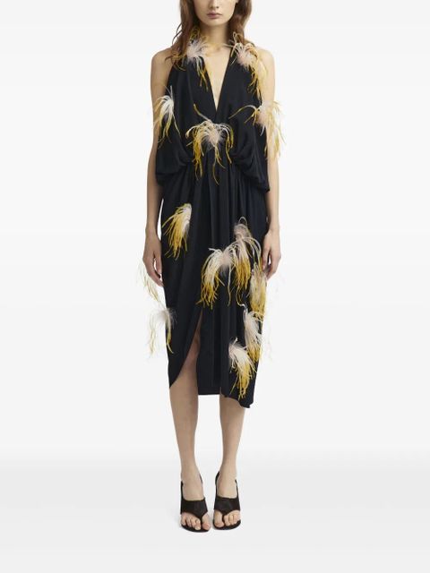 16Arlington Vide midi dress - Black