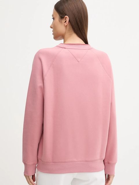 Tommy Jeans bluza damska kolor pomarańczowy z aplikacją DW0DW21196 - zdjęcie produktu nr 2