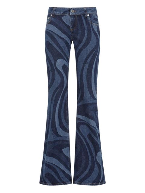 PUCCI Marmo-print flared jeans - Blue - zdjęcie produktu nr 1