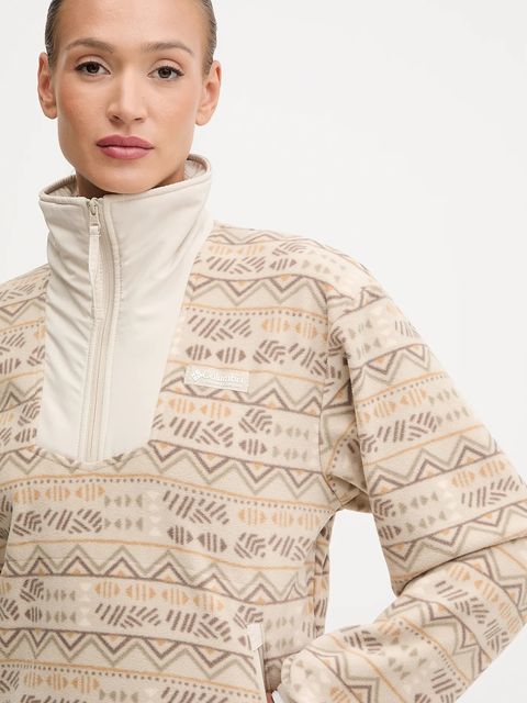 Columbia bluza outdoorowa Sequoia Grove damska kolor beżowy wzorzysta 2136204