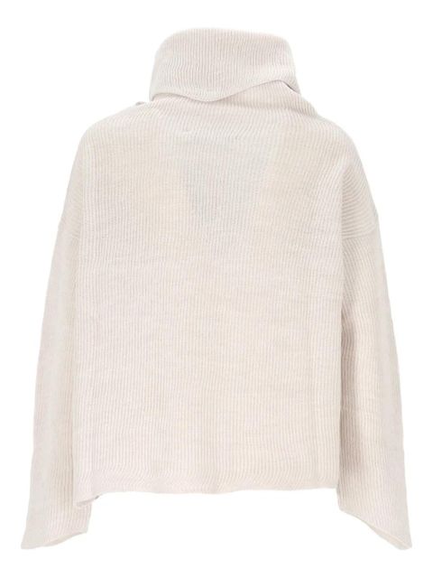 Vivienne Westwood embroidered-detail turtleneck sweater - Neutrals