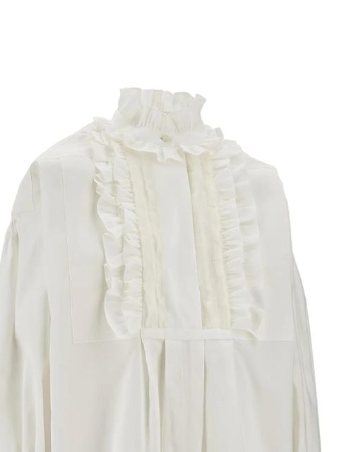 Valentino Garavani mini ruffle-detail dress - White