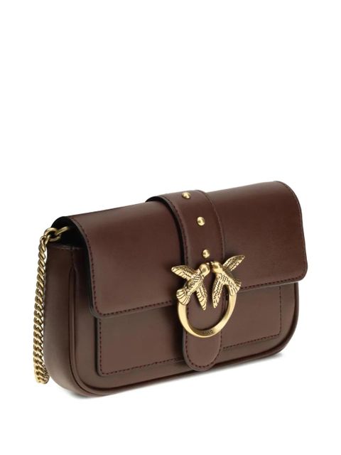 PINKO Love One bird-buckle chain shoulder bag - Brown - zdjęcie produktu nr 2