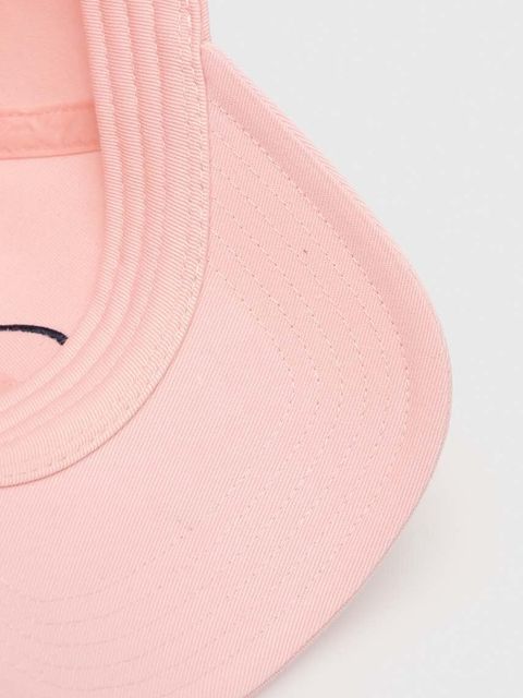 Converse czapka z daszkiem kolor różowy z aplikacją