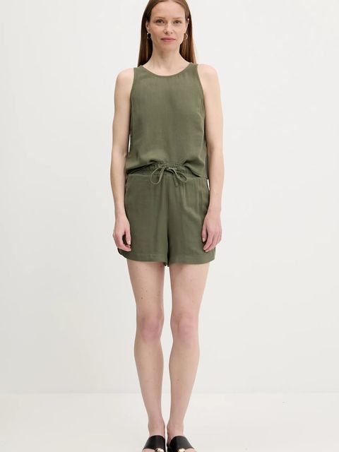 Answear.LAB komplet z lnem damski kolor zielony