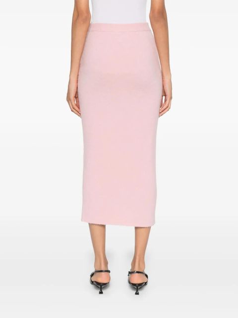 Self-Portrait knitted midi skirt - Pink - zdjęcie produktu nr 2