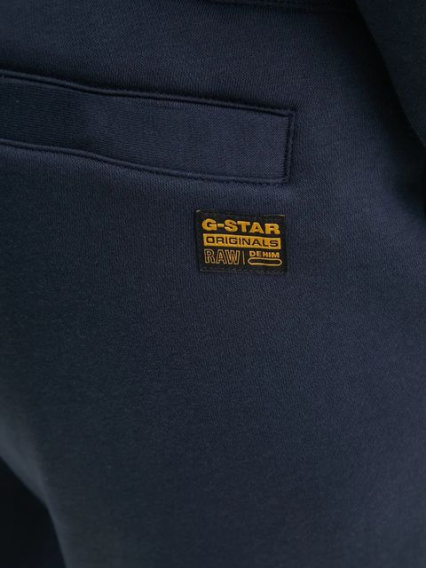 G-Star spodnie dresowe kolor granatowy gładkie