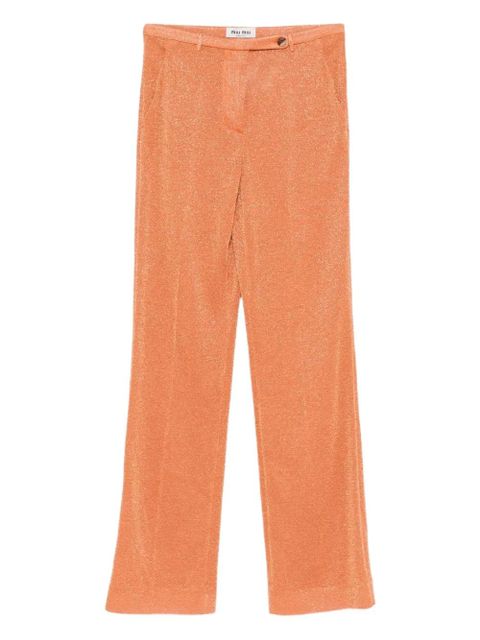 Miu Miu metallic trousers - Orange - zdjęcie produktu nr 1