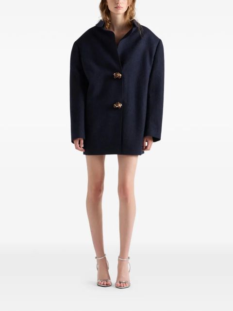 Prada Shetland wool jacket with jewel buttons - Blue - zdjęcie produktu nr 2