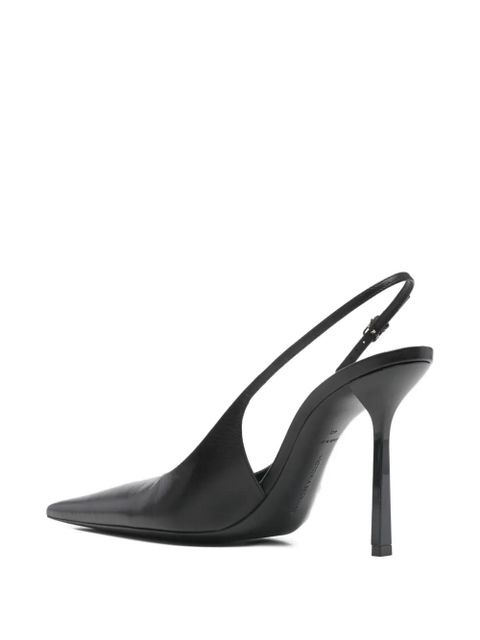 Victoria Beckham leather slingback pumps - Black