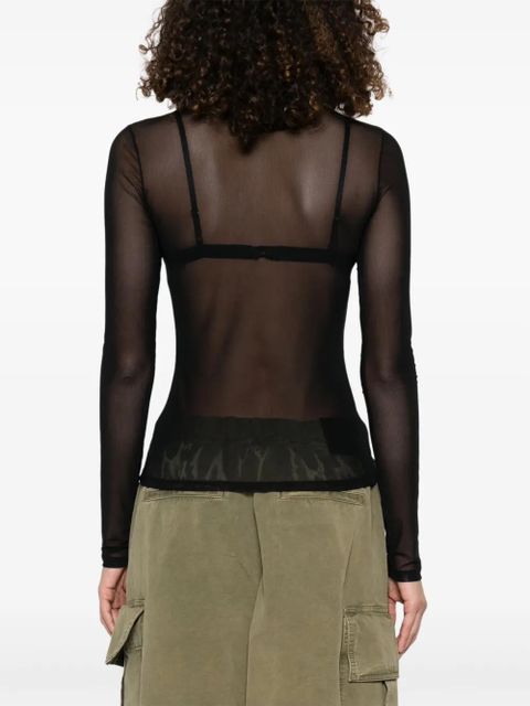 Jean Paul Gaultier flocked-logo T-shirt - Black - zdjęcie produktu nr 2