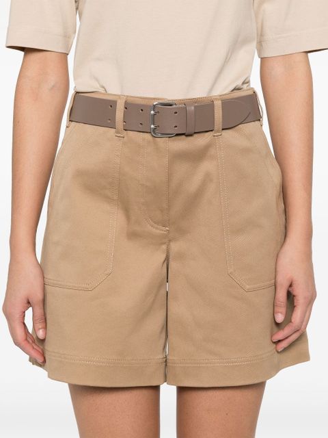 Moncler cotton gabardine shorts - Neutrals