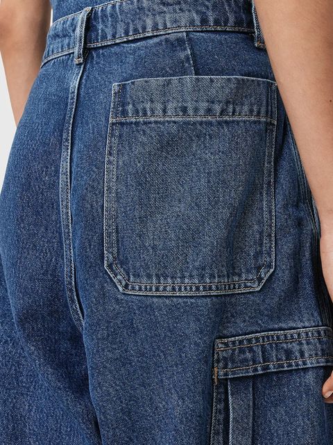 AllSaints jeansy SOL damskie high waist W005TD