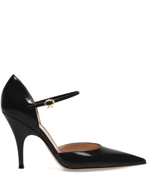 Gianvito Rossi 95mm 'Sofia D''Orsay' pointed heeled pumps - Black - zdjęcie produktu nr 1