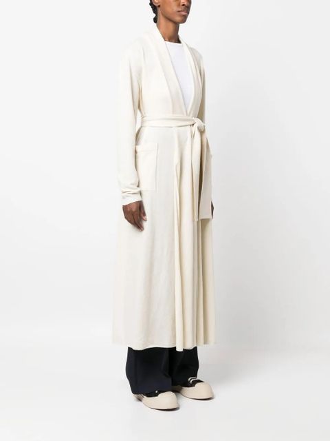 Jil Sander long cashmere cardigan - Neutrals