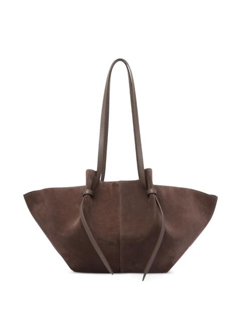 Yuzefi Mochi magnetic closure large shoulder bag - Brown