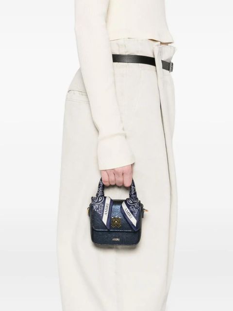 AMIRI scarf-handle tote bag - Blue