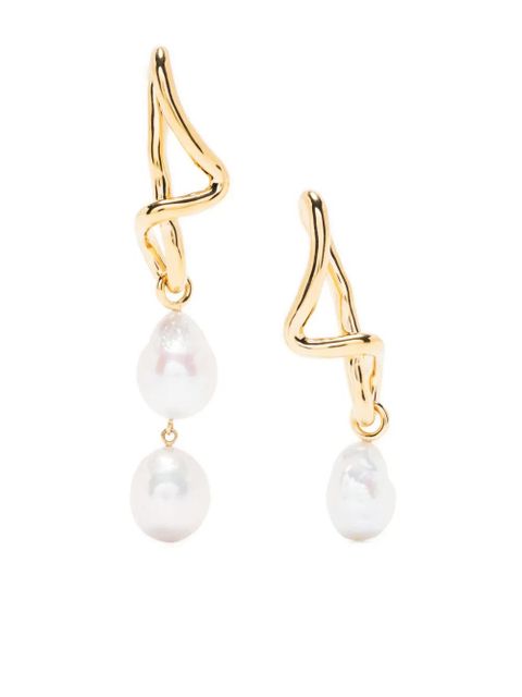 Missoma Molten baroque-pearl drop earrings - Gold - zdjęcie produktu nr 1