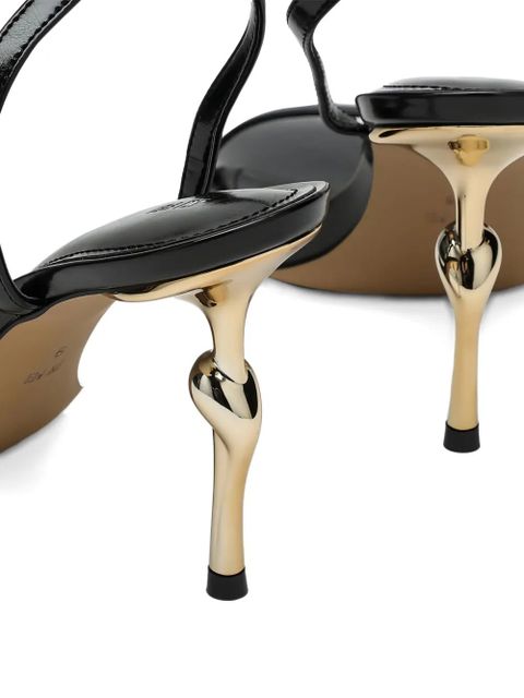 JW Pei 95mm Alivia sandals - Black