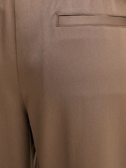 Filippa K spodnie damskie kolor brązowy szerokie high waist 31616