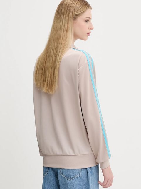 adidas Originals bluza Firebird damska kolor brązowy z aplikacją JX7864