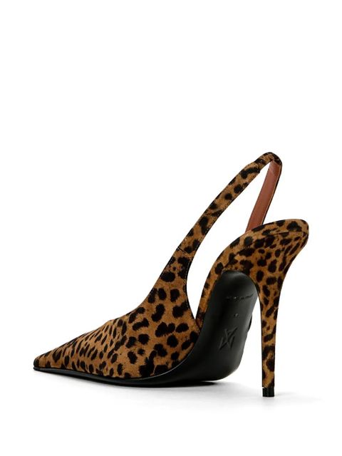 Amina Muaddi Anok slingback point pumps - Brown