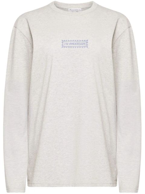 JW Anderson logo-print T-shirt - Grey