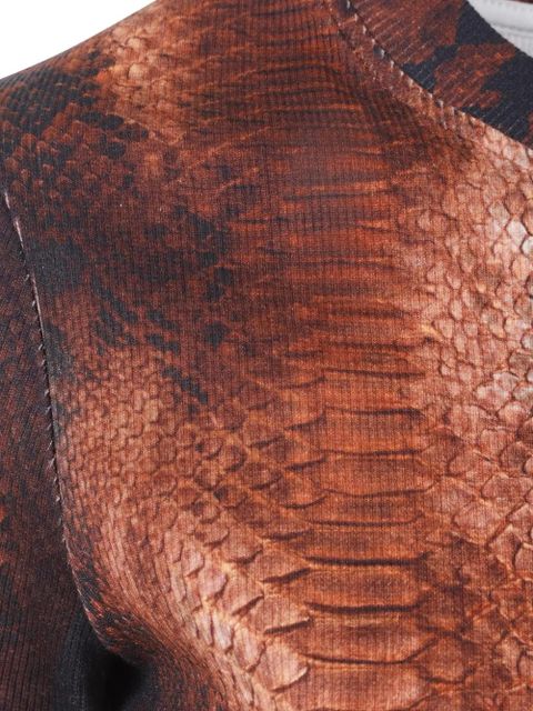 Jean Paul Gaultier python-print T-shirt - Brown