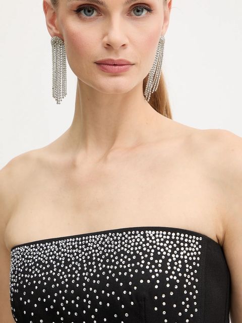 Marella bluzka damska kolor czarny z aplikacją 2523166062200