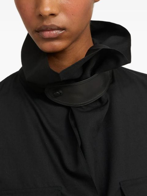 Yves Salomon high-neck blouse - Black