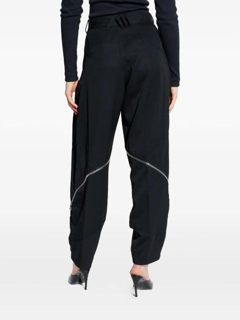 The Attico zip-detail trousers - Black - zdjęcie produktu nr 2