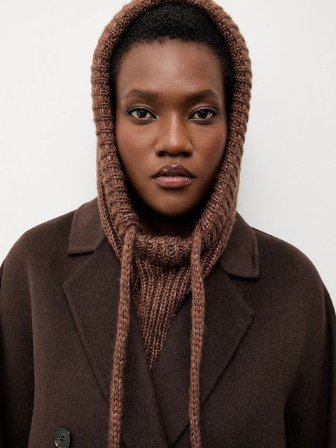 Answear.LAB kominiarka z wełną merino kolor brązowy - zdjęcie produktu nr 1