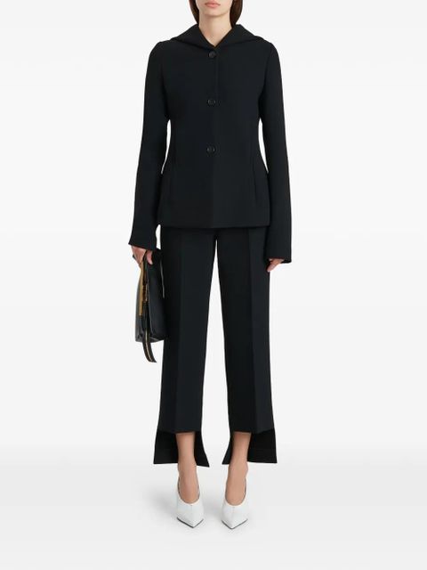 KHAITE hooded button jacket - Black - zdjęcie produktu nr 2