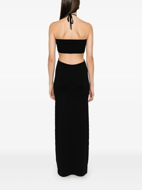 Coperni knitted maxi dress - Black
