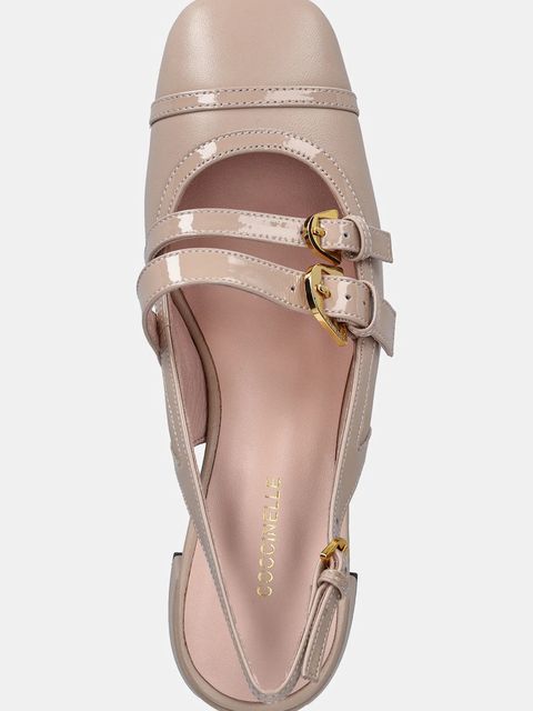 Coccinelle czółenka skórzane