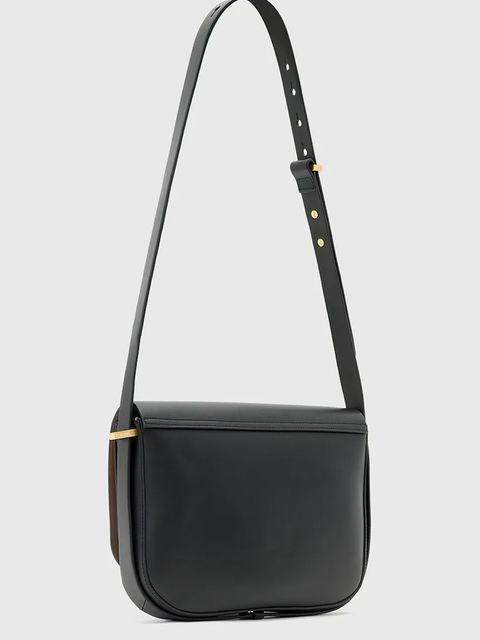 AllSaints torebka skórzana ETTA kolor czarny W295XD