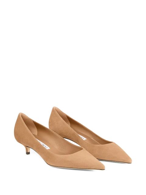 Jimmy Choo 35mm Amelia pointed-toe kitten-heel pumps - Brown - zdjęcie produktu nr 2