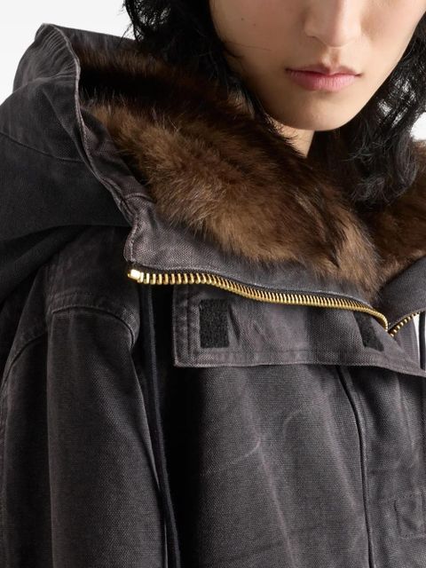 Prada canvas coat - Black