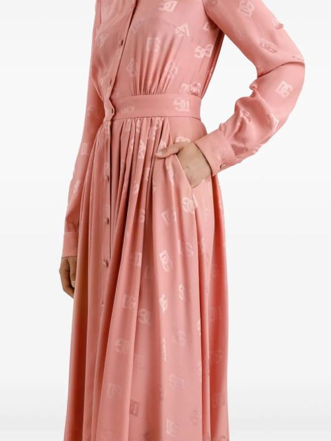 Dolce & Gabbana DNA monogram-jacquard midi dress - Pink - zdjęcie produktu nr 2