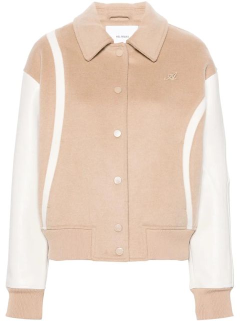 Axel Arigato Bay wool-blend varsity jacket - Neutrals - zdjęcie produktu nr 1