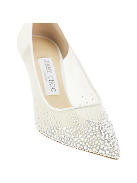 Jimmy Choo Love crystal-embellished pumps - White - zdjęcie produktu nr 2