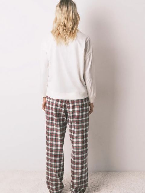 women'secret komplet piżamowy bawełniany damska kolor beżowy 3592474