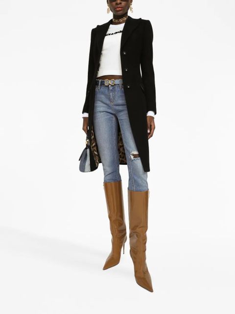 Dolce & Gabbana logo-lettering long-sleeve T-shirt - White - zdjęcie produktu nr 2