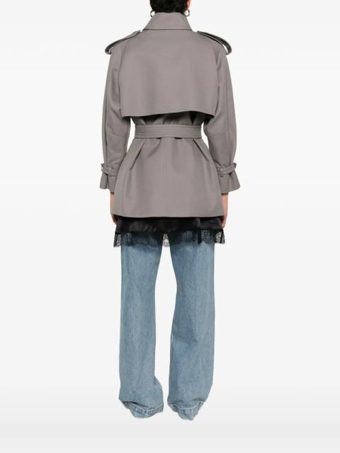 Max Mara Cacio double-breasted belted trench coat - Grey