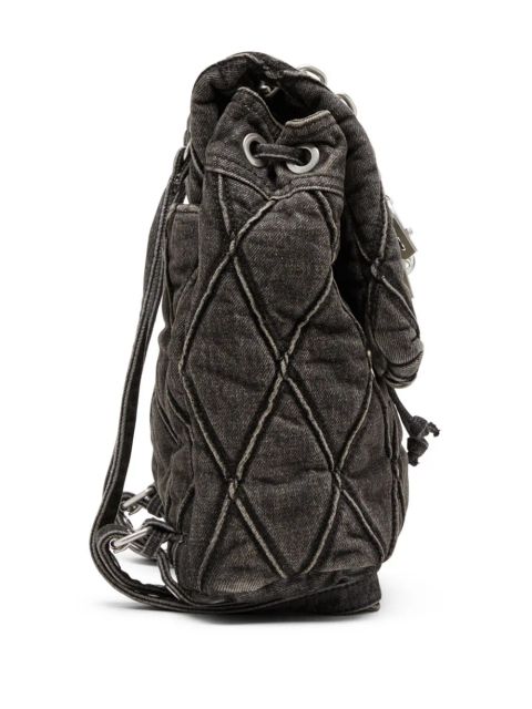 Diesel small Charm-D backpack - Grey
